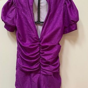 Kelle Purple one piece Dance Halloween Costume Size Large Child
